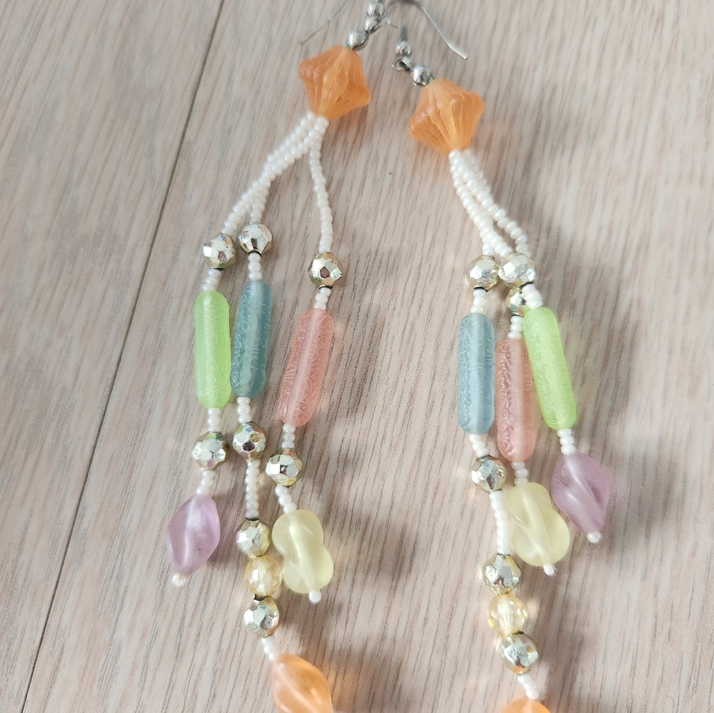 Long beaded earrings